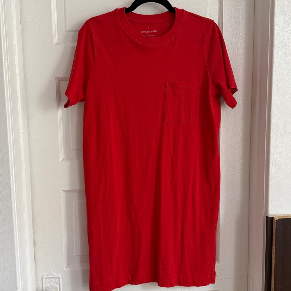 Everlane Vibrant Red Pocket Dress
